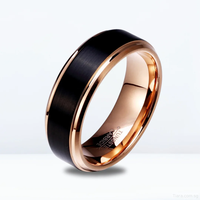 Nouvelle conception, alliance éternelle pour lui et pour elle, ensemble de bagues de mariage en carbure de tungstène