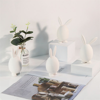 Articles de pâques plaqué or en céramique lapin moderne nordique décoration de maison minimaliste luxe décoration de maison pour salon