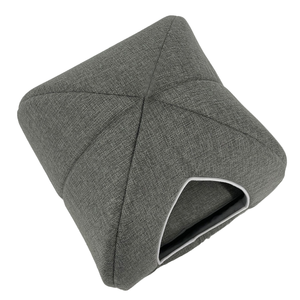 Cave Hunde bett und Katzen haus Klassisches Leinen mit atmungsaktivem Dach und Matte Kleine Hunde betten und Katzen kuppel haus - Product Image 1