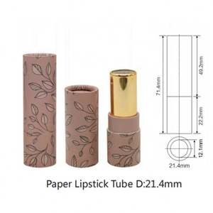 Wheat <b>Straw</b> Cosmetic Packaging Lip Stick Tubes Lipstick <b>Paper</b> Tube <b>Paper</b> Lip Balm Tube Custom - Product Image 2