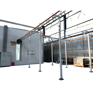 专业完整的粉末涂料涂装系统，带金属基材的喷漆室和固化炉 - Product Image 3