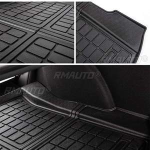 แผ่นรองพื้นท้ายรถและพื้นที่วางของด้านหน้าสำหรับรถยนต์เทสล่า รุ่น 3 ปี 2017-2021 ทำจากวัสดุ TPE กันน้ำ ป้องกันรอยขีดข่วน - Product Image 6