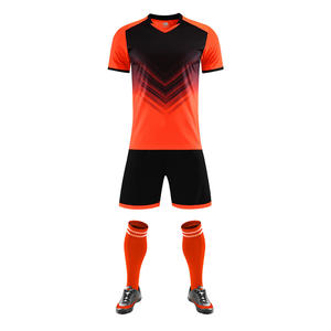 ชุดฟุตบอลแบบซับลิเมชั่นเต็มตัว ออกแบบเองได้ พร้อมโลโก้ เสื้อฟุตบอลน้ำหนักเบา สำหรับฤดูร้อนและฤดูใบไม้ร่วง - Product Image 2