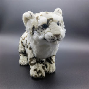 Peluche Léopard des Neiges en fourrure courte 31-50cm, jouet en peluche haute fidélité, animal réaliste et mignon, cadeau - Product Image 2