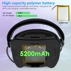 Lunettes réglables 4K VR avec sangle <span class=keywords><strong>pour</strong></span> 2 accessoires <span class=keywords><strong>de</strong></span> jeu <span class=keywords><strong>de</strong></span> <span class=keywords><strong>réalité</strong></span> <span class=keywords><strong>virtuelle</strong></span> - Product Image 3