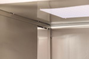 Gabbia per Monitoraggio Cani Resistente, Impilabile, per Cliniche Veterinarie, Uso Ospedaliero, per Razze Grandi, 2 Medie su 1 Unità Grande - Product Image 4