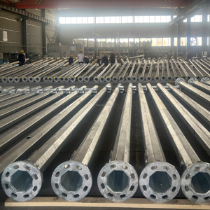 Bosiwei mạ kẽm cảnh báo giao thông ánh sáng cực <span class=keywords><strong>LED</strong></span> ánh sáng đường phố cực đèn cực - Product Image 6