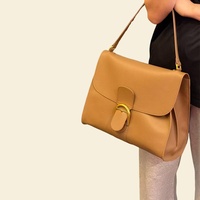 Nouveau Sac Carré Brillant 2026 (Taille S) Sac Fourre-tout (Taille L) en Cuir Véritable Rétro Chic avec Doublure en Velours et Boucle