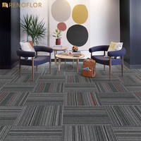 Offre Spéciale Prix Économique – Dalles de Moquette Amovibles Épaisses Commerciales en Bitume et PP, Dalles de Sol Emboîtables 50x50 pour Hôtels et Bureaux