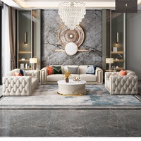 Canapé en similicuir blanc MEIJIA, vente directe d'usine, luxe minimaliste moderne européen, salon, capitonné, cadre en fer, 3 2 1