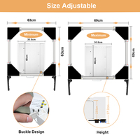 Pied de machine à laver en acier inoxydable de qualité supérieure avec hauteur réglable et tiroir de rangement pour la maison, l'hôtel et la blanchisserie