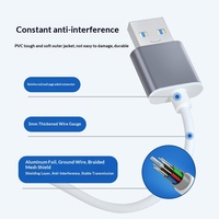 Adaptateur HUB USB 3.0 multiport 4 en 1, 4 ports USB 3.0, alliage d'aluminium, pour ordinateur portable, transfert de données, adaptateur HUB USB