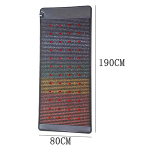 75*31 Inch Natural Amethyst Heated Yoga Mat LED Red Light Full Body Heating Cushion with Tourmaline Stone Massage Cushion - Product Image 2