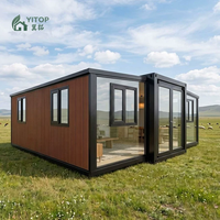 Maison préfabriquée extensible YITOP Security de 20 pieds, structure préfabriquée, maison à deux chambres, module de construction, maison de luxe