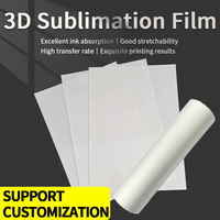Papier de sublimation 3D A3, 50 feuilles, un paquet, film blanc coréen pour la fabrication de coques de téléphone et de PS5 avec machine à vide 3D