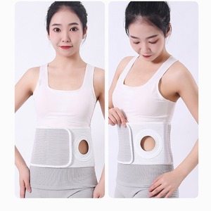 Faja Abdominal para Estoma, Color Gris Claro, Transpirable, Soporte Lumbar para el Cuidado de Fístulas - Product Image 5
