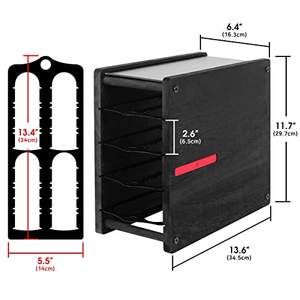 Support de rangement pour capsules de café en bois à 4 niveaux, capacité de 80 capsules, <span class=keywords><strong>compatible</strong></span> avec <span class=keywords><strong>Vertuo</strong></span> Pod - Product Image 3