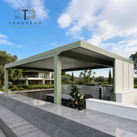 Pergola extérieure imperméable personnalisable OEM avec structure thermolaquée et auvent pare-soleil pour extérieur, cour et jardin