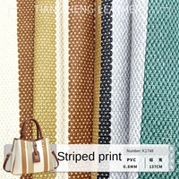 Stock d'usine étui de téléphone en cuir PVC toile rayure imprimé Anti-moisissure pour meubles de maison canapé cosmétiques sac bagages accessoires