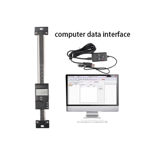 Линейка из нержавеющей стали 100/200/300 мм с ЖК-дисплеем, вертикальная цифровая линейка, точность измерения ±0,02 мм - Product Image 1