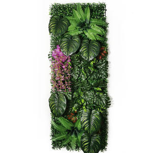 Mur végétal artificiel résistant aux UV et ignifuge Panneau mural pour plantes artificielles Mur d'herbe verte Mur de feuillage artificiel - Product Image 2