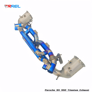 Système d'échappement de course en titane Catback avec downpipe, directement de l'usine, pour <span class=keywords><strong>Porsche</strong></span> 911 992 Carrera <span class=keywords><strong>Targa</strong></span> 4/S/<span class=keywords><strong>4S</strong></span> 3.0TT 2019+ - Product Image 3