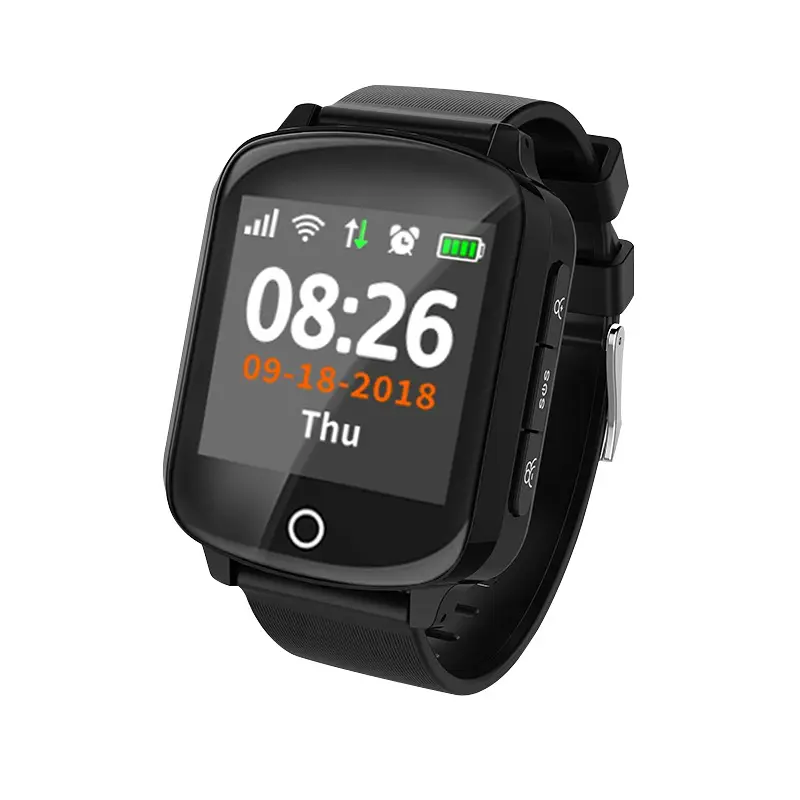 D200 노인 smartwatch lcd 디스플레이 기술 시계 태양 전화 피트니스 smartwatch 확인 heartbeart