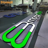 Enseigne LED 3D Cornall à lettres canal, étanche IP67, en acier inoxydable, pour publicité intérieure/extérieure, panneau logo de marque pour magasins