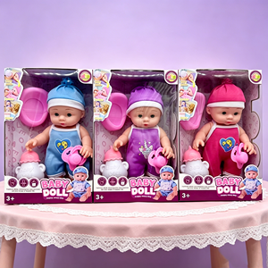 Muñeca de Vinilo de PVC de Primera Calidad de 27 cm con Voz y Biberón para Niños Unisex de 5 Años en Adelante - Product Image 6
