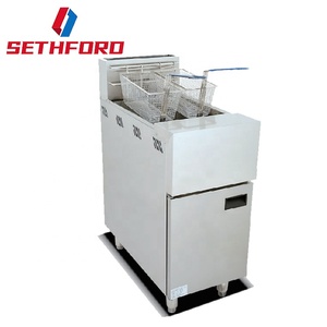 Freidora Industrial Independiente para Restaurante, Freidora a Gas Ajustable con Control de Temperatura - Product Image 1