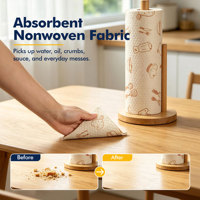 Op maat gemaakte logo antibacteriële absorberende ultrafijne vezel handdoekenrol, herbruikbaar, afscheurbaar, geschikt voor keukenreiniging (OEM ODM)