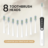 Brosse à dents électrique rechargeable OEM ODM de Chine, 4 modes, mémoire de position, étanche IPX7, chargement Type C pour usage quotidien