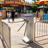 Torniquete de Centro Logístico, Puerta Giratoria con Control de Acceso por Tarjeta RFID para Almacén, Fábrica, Parque Industrial