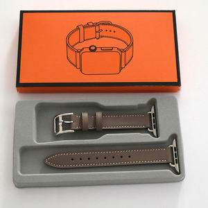 <span class=keywords><strong>2023</strong></span> nouveaux bracelets Smartwatch en cuir de conception classique pour <span class=keywords><strong>Apple</strong></span> <span class=keywords><strong>Watch</strong></span> couleur grise - Product Image 1