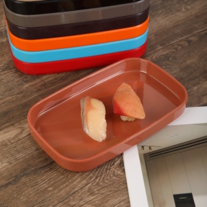 Eco-friendly Rectangle 8 Inch Stackable Melamine <strong>Plates</strong> Buffet Dishes Unbreakable Colorful <strong>Plastic</strong> <strong>Plate</strong> for Hot Pot Restaurant - Product Image 2