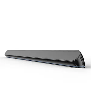 Speaker Soundbar gaming 2.0, sistem suara game Audio 40w Speaker tv nirkabel dengan lampu biru kain untuk sistem TV teater Rumah