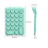 Clavier numérique sans fil pour ordinateur portable PC tablette ordinateur de bureau Clavier rechargeable 22 touches Clavier numérique sans fil pour tablette