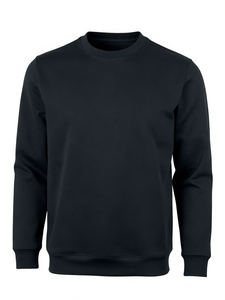 Mens Solid Color Crew Neck Pullover Sweatshirt Regular Fit Long Sleeve <b>Hoodie</b> for Winter Casual Wear Wholesale Rate OEM - Product Image 2