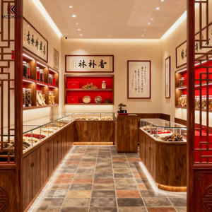 Vitrine d'exposition en métal haut de gamme pour herbes – Rangement haut de gamme pour matériaux médicinaux précieux pour magasin d'herbes de luxe - Product Image 5