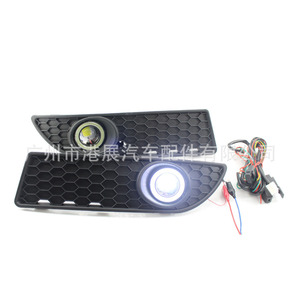 Kit de Rejilla para Faros Antiniebla con Lente de Proyector de Luz Blanca y Ojos de Ángel para Volkswagen Polo GTI 2005-2009 - Product Image 1