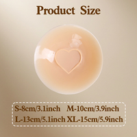 Cache-tétons en silicone réutilisables, adhésifs, lavables, opaques, en forme de cœur, sans colle, auto-adhésifs, pour femme, usage quotidien