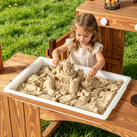Nouvel ensemble de cuisine extérieure en bois et maison de jeu de sable pour jeux de rôle préscolaires - Unisexe