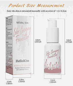 Fond de Teint <span class=keywords><strong>Crème</strong></span> Longue Tenue Translucide Hydratant Correcteur pour Peaux Grasses, Fond de Teint à Changement de Couleur Chimique - Product Image 3