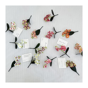 3D ใบไม้ประดิษฐ์6หัว Phalaenopsis ตกแต่งสาขา Printed2 - Product Image 2