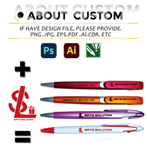 Stylo bille rétractable orange avec logo personnalisé, largeur d'écriture 1,0 mm, stylos promotionnels <span class=keywords><strong>en</strong></span> plastique personnalisés avec citations inspirantes - Product Image 2
