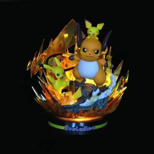 2025 gran oferta 25cm Pokemoned Raichu estatua de <span class=keywords><strong>Anime</strong></span> de dibujos animados PVC figura de acción colección de muñecas - Product Image 4