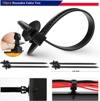 1295 pièces Clips de retenue de voiture et assortiment de fixations automatiques Rivets d'aile de pare-chocs en nylon avec 10 attaches de câble
