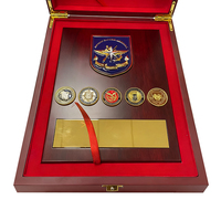 Trophées commémoratifs plaqués or, médailles, plaques en bois pliables pour cadeaux d'affaires