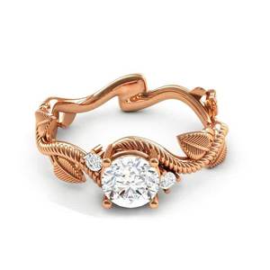 Anello a Foglia di Vite per Donne, Accessorio Semplice da Indossare Quotidianamente, Gioiello di Moda - Product Image 1