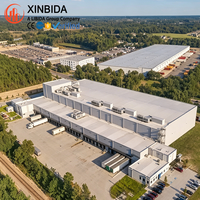 Structure en acier préfabriquée résistante au vent et aux tremblements de terre, entrepôt frigorifique, bâtiment d'entreposage industriel robuste